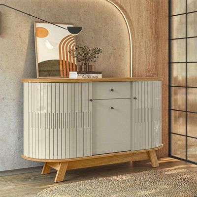 Aparador Para Sala Buffet Monza E Cristaleira Moss Cumaru Opala – Madetec