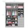 Guarda Roupa Infantil Blenda Cinza Acetinado - Phoenix Baby