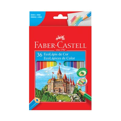 Lápis de Cor Faber-Castell Max Resistente 36 Cores