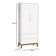 Berço Americano E Guarda Roupa 2 Portas New Classic Branco Com Pés Madeira E Colchão Gazin ? Reller
