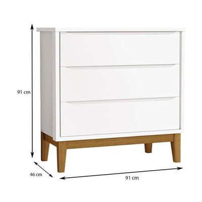 Berço Americano E Cômoda Gaveteiro New Classic Branco Com Pés Madeira E Colchão Gazin ? Reller