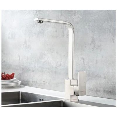 Torneira Cozinha Gourmet Bancada Misturador Monocomando Torneira Dubai Gourmet Monocom:prata