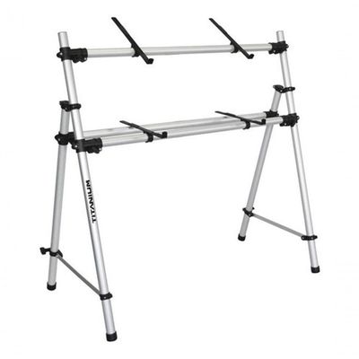 Rack Titanium Para Acomodar 2 Teclados Controlador Usb E Sintetizador Profissional 76 Teclas / 6 Oitavas