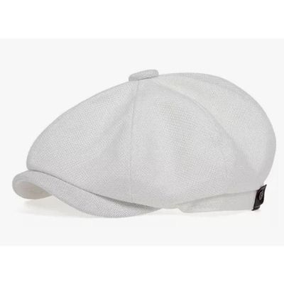 Cap Boina Espinha De Peixe Shelby Inglesa Serie Peaky Blinders Netflix Cor:branco