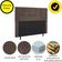 Cabeceira Estofada Cama King 195 Cm Helena Suede Marrom