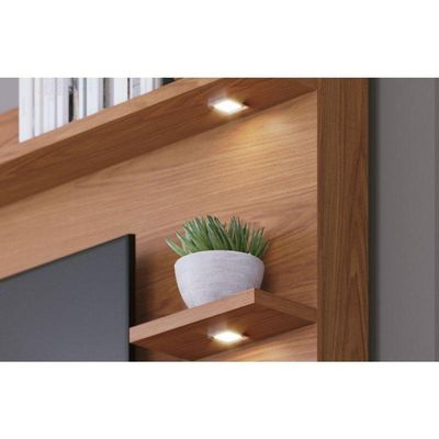 Estante Home Theater Campeche Freijó Cinza Acetinado - Colibri