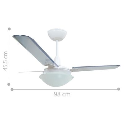 Ventilador Unions Branco 220V 3 Pás Transparentes
