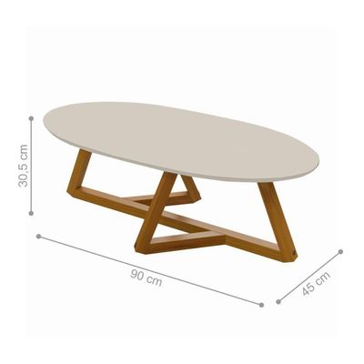 Mesa De Centro Lens Off White