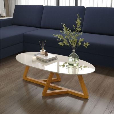 Mesa De Centro Lens Off White