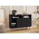 Buffet 3 Portas Estilo Retrô Markab Preto