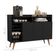Buffet 3 Portas Estilo Retrô Markab Preto