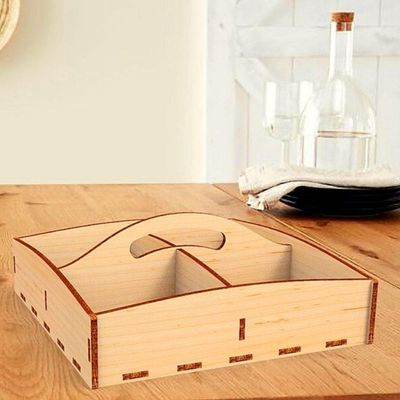Porta Guardanapo E Sachê Em Mdf - Kit 5 Unidades