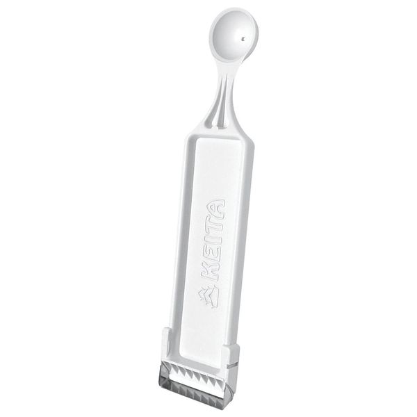 Descascador e Boleador de Legumes e Frutas Keita Branco 16,5x3,6x09cm Descascador e Boleador de Legumes e Frutas Keita Branco 16,5x3,6x09cm