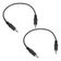 Kit 2 Cabos Auxiliar P2 X P2 Macho 30cm Para celular