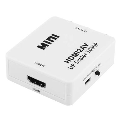 Mini Conversor Hd De Vídeo Entrada Hd-mi Saida Av2 Rca