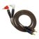 Cabo 2+2 Rca 1.80 Mts Áudio Profissional 4mm Em 90 Graus