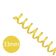 Espiral para Encadernação Amarelo Transparente 33mm 250 Folhas 25 und