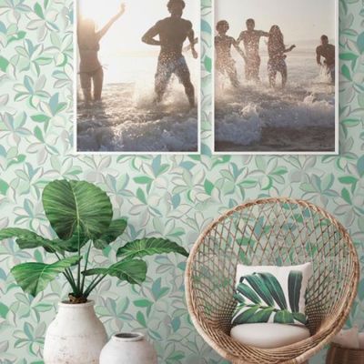 Papel de Parede House of Turnowsky Floral Verde 389083