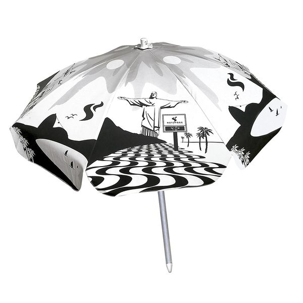 Guarda-Sol Botafogo em Alumínio Bagum Carioca 1,6m Guarda-Sol Botafogo em Alumínio Bagum Carioca 1,6m