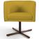 Poltrona Decorativa Giratória Base X Betina D02 Veludo Mostarda C-279 - Lyam Decor