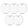 Kit 5 Peles Leitosas Translucidas para Bateria 14" New York