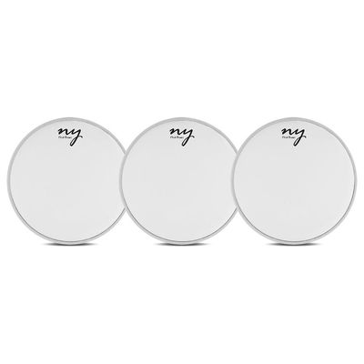 Kit 3 Peles Porosas para Bateria 10" Branca New York