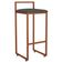 Kit 04 Banquetas Alta Para Cozinha Sala de Jantar Hanna L02 Bronze Linho Chumbo - Lyam Decor