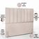 Cabeceira Cama Box Casal 140 cm Dália W01 Linho Cru - Lyam Decor