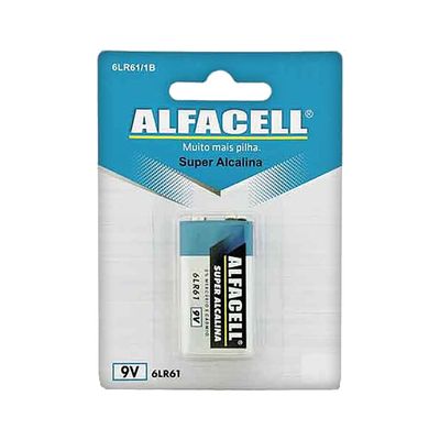 Bateria Alcalina Alfacell 6LR6 9V