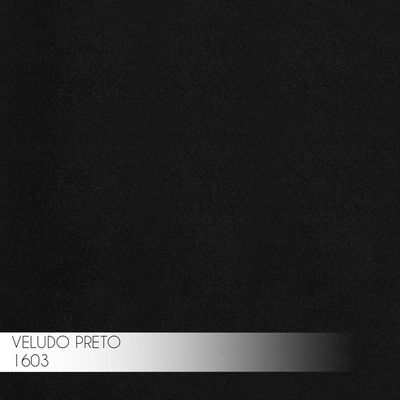 Kit 2 Banqueta Decorativa Selena Base Gold Veludo Preto - Gran Belo