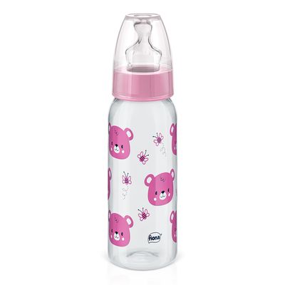 Mamadeira Fiona Desenhos Rosa 240ml