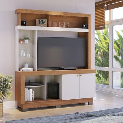 Estante Home Theater Valença Freijó Off White – Colibri