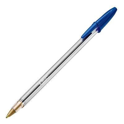 Caixa De Caneta Esferográfica Cristal 1.0mm 50 Unidades Azul - Bic