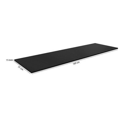 Balcão De Cozinha Andréia Com Tampo 160 Cm Preto Fosco - Ajl