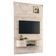 Estante Home Theater Com Bancada Suspensa Monte Carlo Calacata Off White – Madetec