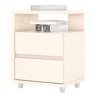 Mesa De Cabeceira Lacy Off White – Henn