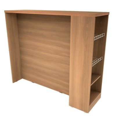 Bancada Ilha Para Cozinha Telasul 120 Cm Freijo Com Fruteira