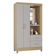 Guarda Roupa Solteiro Cordoba 2 Portas Damasco Off White – Poquema