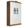 Quarto De Bebê Ariel 4 Portas Com Berço Mirelle Branco Acetinado Amadeirado – Carolina