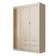 Guarda Roupa Infantil Ambiente Ayla 3 Portas Off White - Phoenix