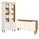Cristaleira Liz E Aparador Buffet Ambar Off White Nature – Henn