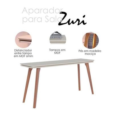 Aparador Para Sala Zuri Off White - Imcal