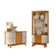 Conjunto Buffet E Cristaleira Budapeste Cainamomo Off White