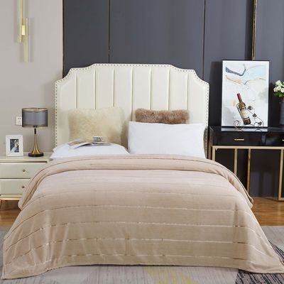 Cobertor Manta Himaláia Queen Ultrasoft Dupla Face - Cáqui - 100% Poliéster