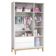 Berço Americano Com Colchão E Guarda Roupa Classic 3 Portas Branco Pés Madeira Natural ? Reller