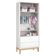 Berço Americano E Guarda Roupa Classic 2 Portas Branco Com Pés Madeira Natural ? Reller