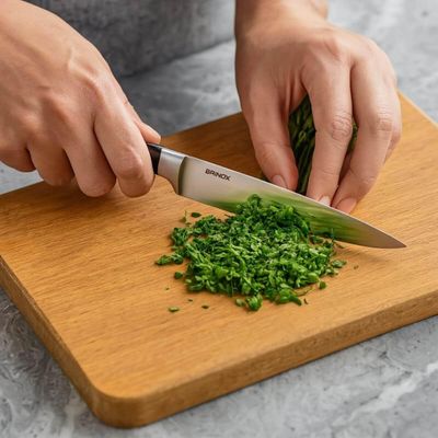 Faca para Cozinha 5' Infinity Lâmina Aço inox Tempero Restaurante Buffet Legumes Frutas