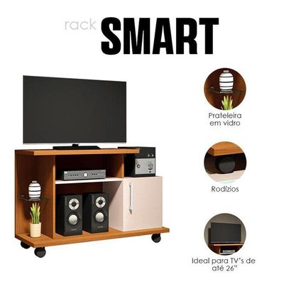 Rack Smart Cinamomo Off White – Hb Móveis