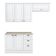 Cozinha Modulada Americana 3 Peças Branco Hp Com Tampo Calcare – Henn