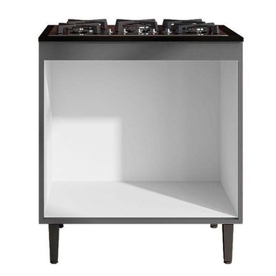 Balcão Cooktop Andréia Cinza Fosco - Ajl